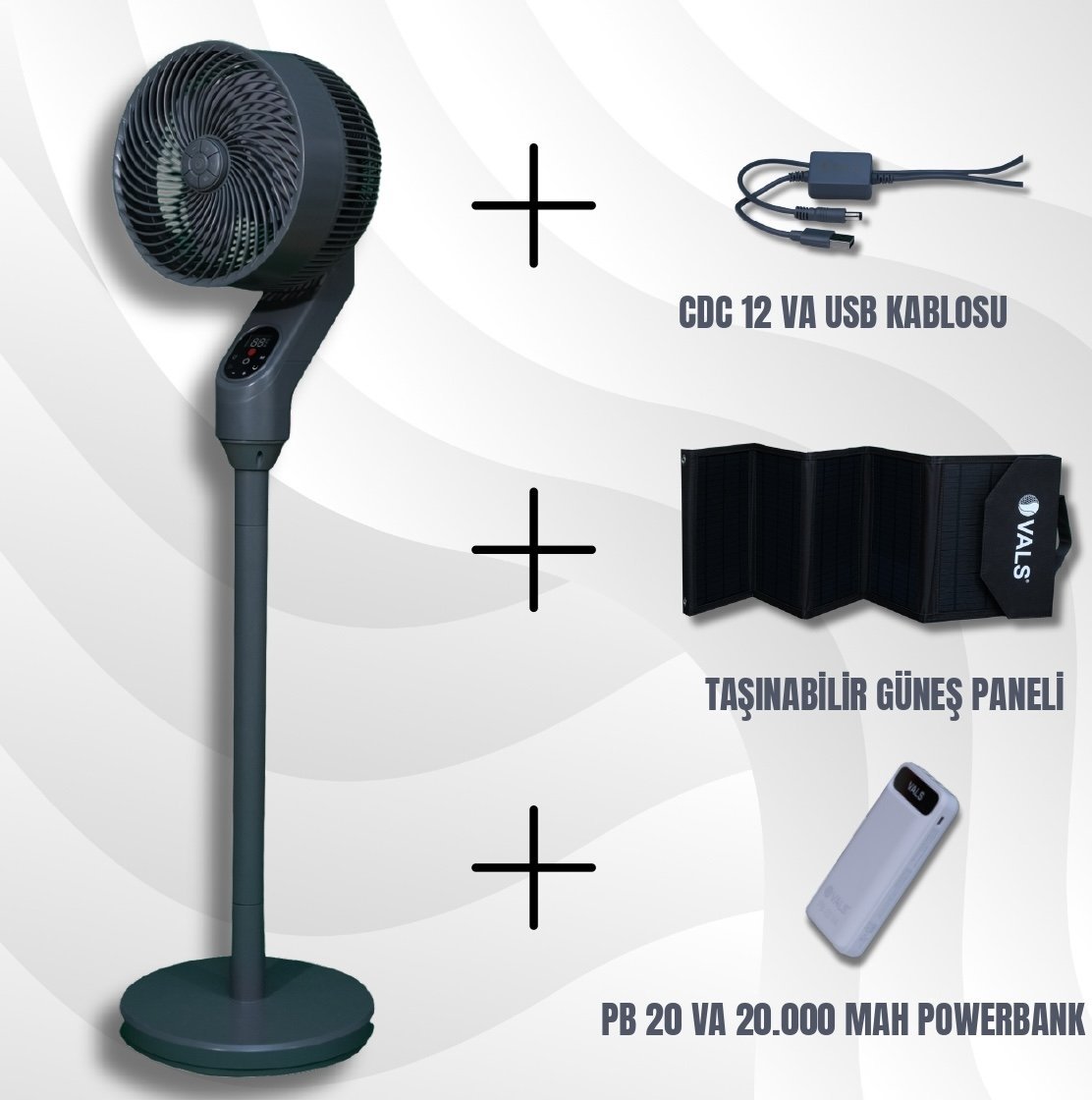 Valstronot Antrasit Full Paket (Valstronot + Güneş Paneli + Powerbank + USB Kablo)
