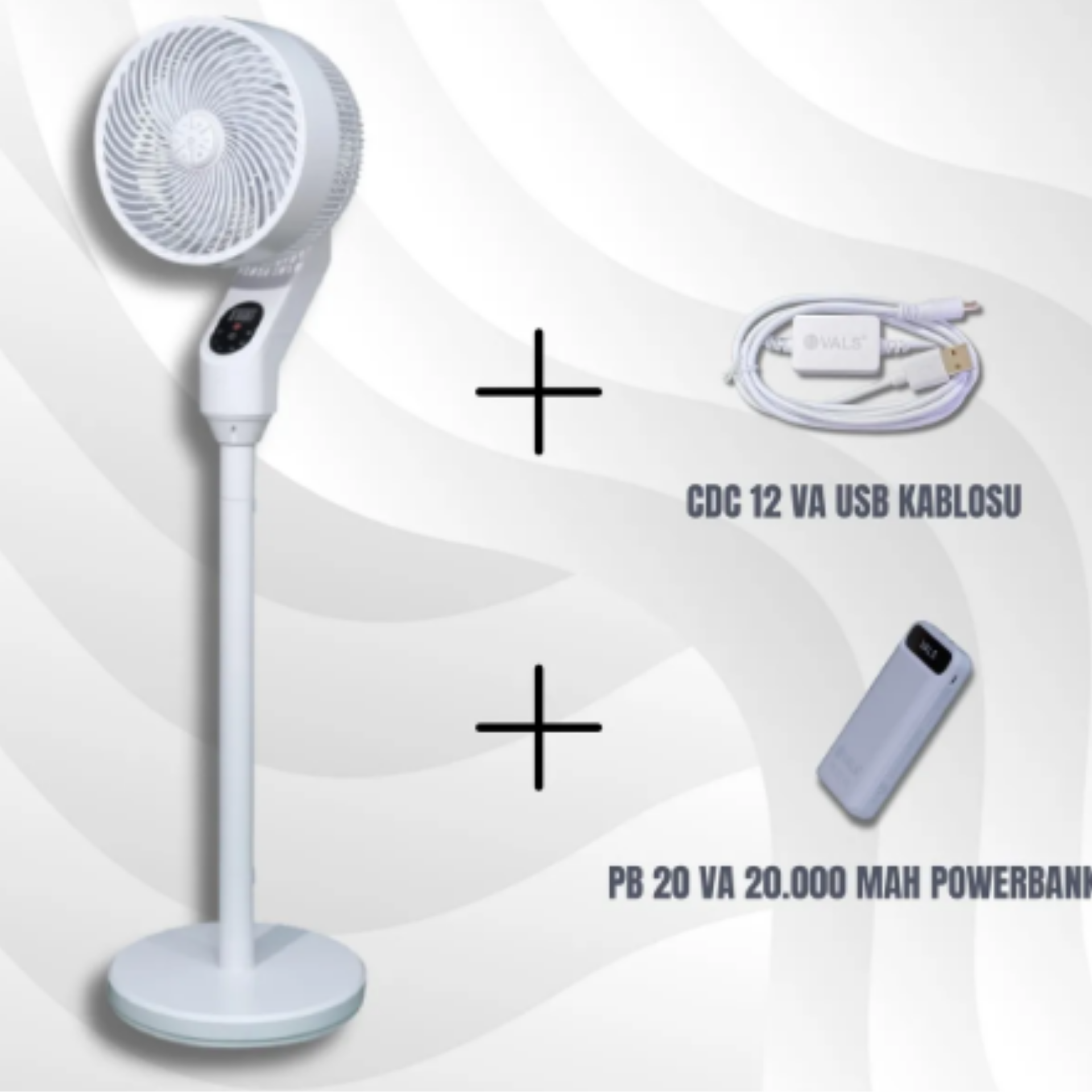 VALSTRONOT POWERBANK PAKETİ(POWERBANK + USB + VALSTRONOT)(BEYAZ)